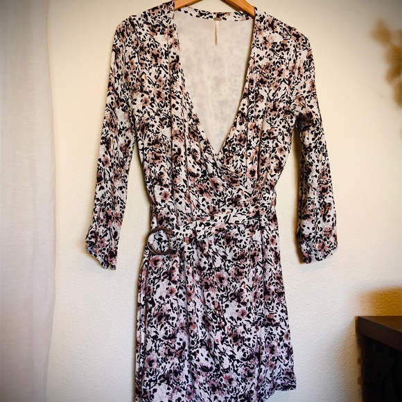 Free People Midi Wrap Dress Size Medium - Picture 1 of 9